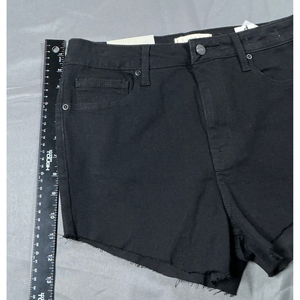 Harper Heritage Women High Rise Skinny Black Denim Cut Off Short Sz 29/ US 8 NWT - Picture 10 of 11